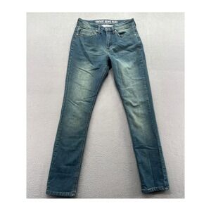 Vintage Genes Black Mens 28x30 Slim Fit Blue Denim Medium Wash